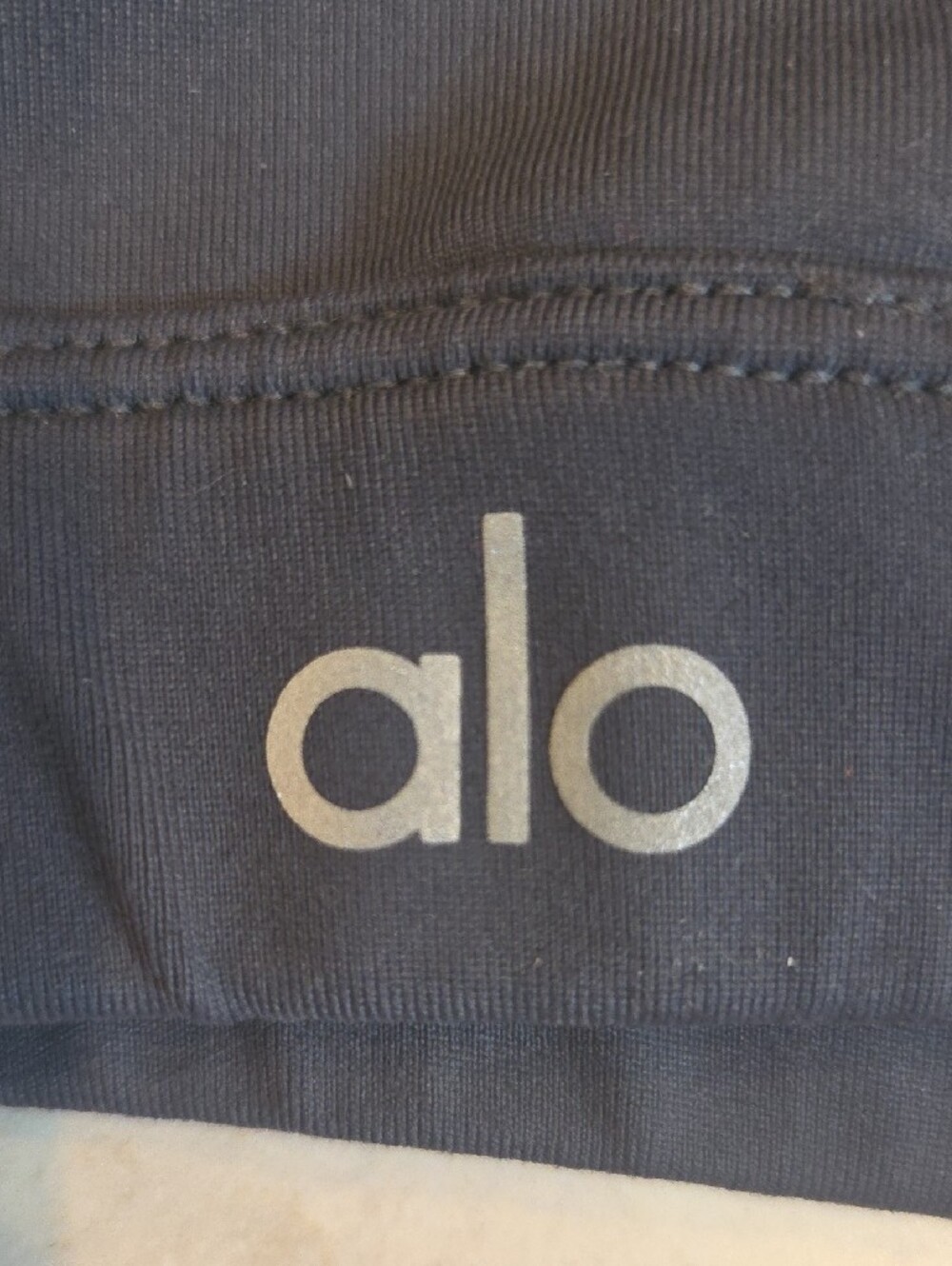 ALO Yoga Dark Grey Seamless Sports Bra - Picture 3 of 5